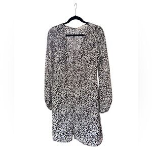 Abercrombie & Fitch Floral Long Sleeve Dress Large